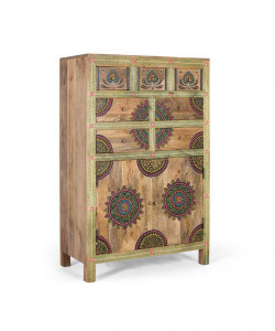 DULAP/ BUFET LIVING 122CM, MULTICOLOR, DIN LEMN DE MANGO, GINER Y COLOMER - Img 2