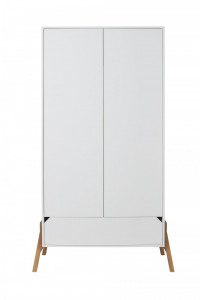 DULAP CU 2 USI PENTRU CAMERA BEBELUSI LOTTA ALB DESIGN SCANDINAV BA - Img 2