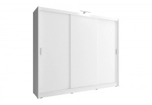 DULAP DORMITOR CU LED WIKI I 250 ALB DESIGN MODERN PSK - Img 1