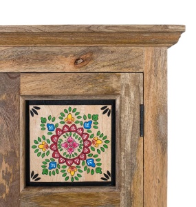 DULAP ELEGANT DUNA 80CM, REALIZAT DIN LEMN DE MANGO, CULOARE NATUR/MULTICOLOR, GINER Y COLOMER - Img 4