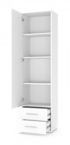 DULAP LIMA REG-1, ALB, DIN PAL MELAMINAT, STIL MODERN - Img 2