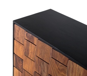 DULAP LIVING 160CM, COD 2279, LEMN DE MANGO, GINER Y COLOMER, STIL MODERN - Img 4