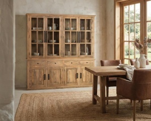 DULAP LIVING, 226CM, LEMN DE MANGO, CULORE NATUR, DESIGN RUSTIC, ARTIM GROUP SELECTION