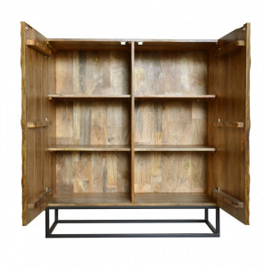 DULAP LIVING/ BUFET, SCORPION 120CM, DIN LEMN MASIV DE MANGO SI CADRUL DE METAL, ARTIM GROUP SELECTION - Img 5