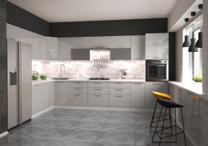 DULAP + MASCA CUPTOR VENTO DP 60-214 ALB STIL MODERN HALMAR - Img 4