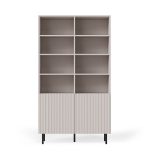 DULAP PAXOS REG-1, 179X100 CM, CASMIR/NEGRU, DIN MDF FURNIRUIT, PAL LAMINAT SI METAL, STIL MODERN - Img 6