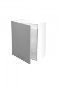 DULAP SUSPENDAT DE BUCATARIE VENTO ALB/GRI GC-60/72 STIL MODERN HALMAR - Img 1