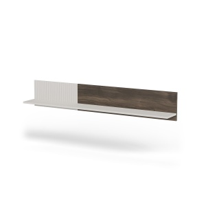 ETAJERA RANDOM 2 P-1, 150 CM, CASMIR/NUC/NEGRU, DIN MDF FURNIRUIT, POLIPROPILENA SI METAL, STIL MODERN - Img 3