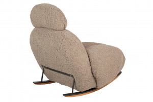 FOTOLIU BALANSOAR PLUSH TEDDY, BEJ INCHIS, DIN TEXTIL PLUSAT, STIL MODERN - Img 4