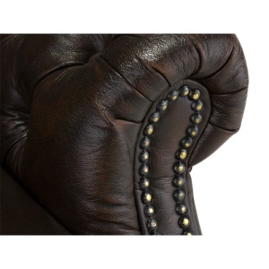 FOTOLIU CHESTERFIELD, DIN LEMN SI PIELE NATURALA, CULOARE MARO, ARTIM SELECTION - Img 3