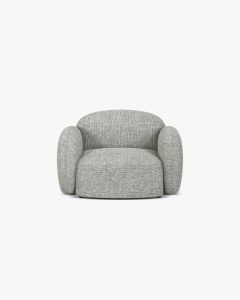 FOTOLIU CONFORTABIL BLAIR, 119X 95, GRI CALD, CU TAPITERIE DIN TEXTIL STRUCTURAT BALTIMORE, MICADONI