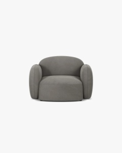 FOTOLIU CONFORTABIL BLAIR, 119X 95, GRI, CU TAPITERIE DIN TEXTIL CATIFEA CASINO, MICADONI