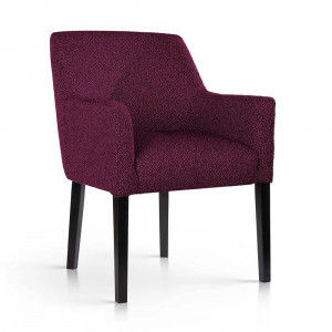 FOTOLIU CONFORTABIL CORNELIUS, BORDO/NEGRU, CONFECTIONAT DIN LEMN DE FAG SI TEXTIL