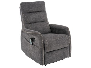 FOTOLIU CONFORTABIL STIL SOLON BREGO, GRI INCHIS 18, CU FUNCTIE DE MASAJ, RABATARE SI PORT USB INCORPORAT