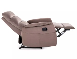 FOTOLIU CONFORTABIL STIL SOLON VELVET, CAPPUCCINO BLUVEL 38, CU FUNCTIE DE MASAJ, RABATARE SI PORT USB INCORPORAT - Img 2