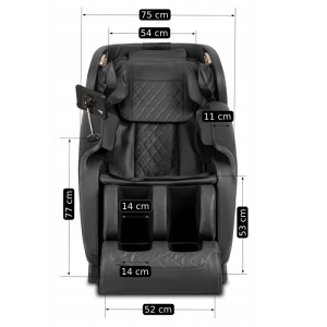 FOTOLIU DE MASAJ PROFESIONAL, VX MAX, ARTIM MEBLE, DIN PIELE ECO, CULOARE NEAGRA, MENIU IN LIMBA ENGLEZA - Img 14