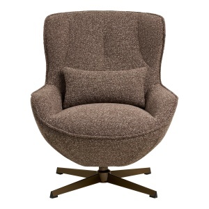 FOTOLIU DE RELAXARE ROTATIV BLENHEIM, DIN METAL SI TEXTIL, CULOARE MARO, HOUSE NORDIC - Img 3