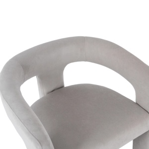 FOTOLIU DEOSEBIT, ARTIM MEBLE, REALIZAT DIN MATERIAL CATIFEA GRI SI METAL, STIL MODERN - Img 5