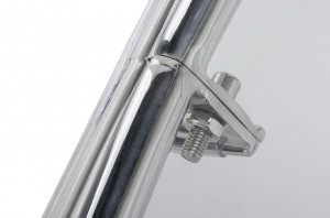 FOTOLIU EXCLUSIVIST BUBBLE STAND 2, NEGRU/TRANSPARENT/CROM, DIN ACRIL SI PIELE ECOLOGICA, STIL MODERN - Img 6