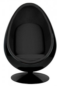 FOTOLIU EXCLUSIVIST OVALIA, NEGRU/NEGRU, DIN FIBRA DE STICLA, STIL MODERN - Img 3