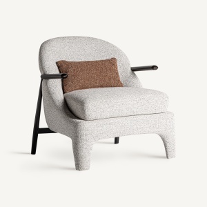 FOTOLIU HERZELE 36101, GRI/NEGRU, CONFECTIONAT DIN POLIESTER SI METAL, STIL MODERN