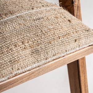 FOTOLIU HICKORY 34386, BEJ SI NATURAL, CONFECTIONAT DIN LEMN DE MANGO, BUMBAC SI IUTA, STIL MODERN - Img 5