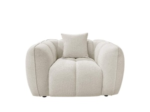 FOTOLIU JEZEBEL FANCY, 214176, CREM, CONFECTIONAT DIN PAL, SPUMA, LEMN DE PIN SI 100% POLIESTER, STIL MODERN