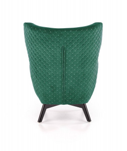 FOTOLIU MARVEL, VERDE INCHIS/NEGRU, TAPITERIE DIN STOFA FINA SI PICIOARE DIN LEMN MASIV, STIL CLASIC - Img 2