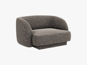 FOTOLIU MILEY, 103 CM, GRI 16, TAPITERIE CHENILLE, DESIGN DEOSEBIT