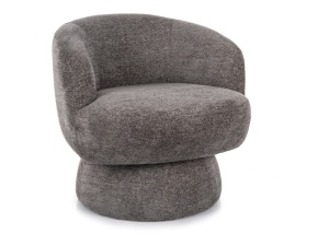 FOTOLIU PIVOTANT COSMIC RAVEN 360°, GRI 13/NEGRU, TAPITERIE DIN TEXTIL SI CADRU DIN METAL, STIL MODERN - Img 1