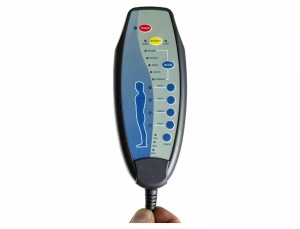 FOTOLIU PIVOTANT HELIOS, GRI BLUVEL 14, TAPITERIE DIN CATIFEA, CU FUNCTIE DE RABATARE, MASAJ SI PORT USB - Img 3