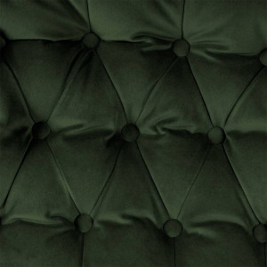 FOTOLIU PIVOTANT LIMA CU SUPORT PENTRU PICIOARE, VERDE INCHIS/NEGRU, TAPITERIE DIN CATIFEA SI PICIOARE DIN METAL - Img 6