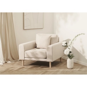 FOTOLIU RELAXARE LIDO, DIN LEMN SI TEXTIL, CULOARE NISIPIU, HOUSE NORDIC - Img 2