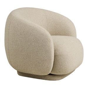 FOTOLIU ROTATIV HAWKES, DIN LEMN SI TEXTIL BOUCLE, CULOARE NISIPIU, HOUSE NORDIC - Img 4