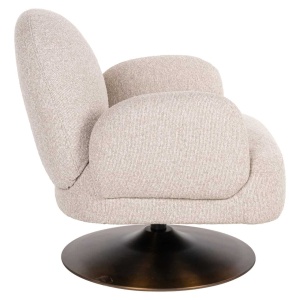 FOTOLIU ROTATIV KAGNEY BISCOTTI, 214133, CREM/BRONZ, CONFECTIONAT DIN PAL, SPUMA, LEMN DE PIN SI 100% POLIESTER, STIL MODERN - Img 4