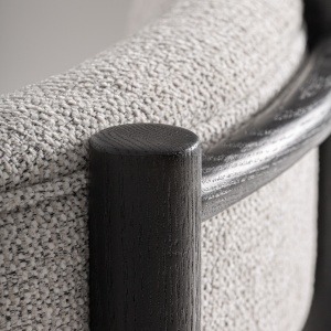 FOTOLIU SINDHU, REALIZAT DIN LEMN DE FRASIN SI TEXTIL, CULOARE BEJ/GRI, REALIZAT MANUAL, VICAL HOME - Img 8
