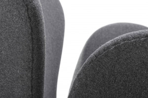 FOTOLIU SWAN WOOL PREMIUM, GRI/CROM, TAPITERIE DIN CASMIR, STIL MODERN B2 - Img 6
