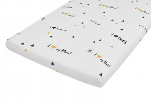 HUSA PENTRU SALTEA PAT COPII I LOVE 60x120 DIN BUMBAC BA