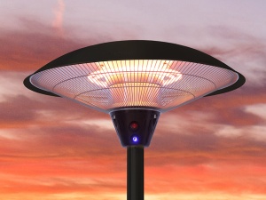 INCALZITOR TERASA, CU HALOGEN 202 CM, REGLABIL PE INALTIME, METAL - Img 3