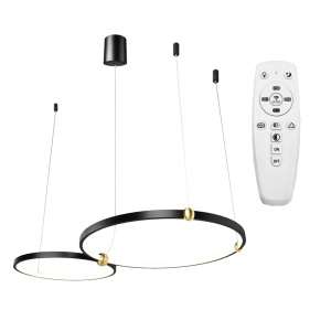Lampă cu inel negru + telecomandă APP763-30-50
