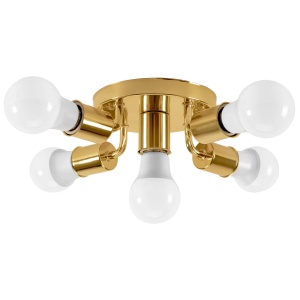Lampă de tavan cu reflector metalic Auriu APP708-5c - Img 3