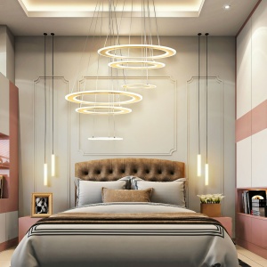 Lampă de tavan LED G041-3CP BRUSH GOLD - Img 2