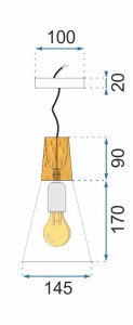 Lampa DE TAVAN SCANDI B alb - Img 2