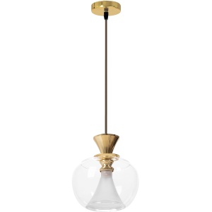 Lampa DE TAVAN SUSPENDABILA din sticla Sfera Auriu APP902-1CP - Img 2