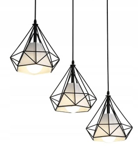 LAMPA DE TAVAN SUSPENDABILA IN STIL LOFT BELLO 3x E27 - Img 2
