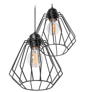 Lampă de tavan suspendată Loft dublu metalic 392196 - Img 3