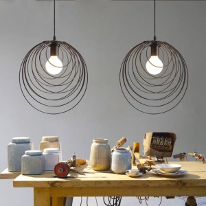 LAMPA GEOMETRIC NEGRU APP426-1CP - Img 2