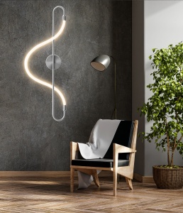 Lampa LED APP859-W Long Chrom - Img 4