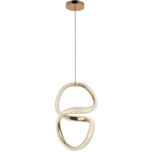 Lampă suspendată LED G077-3CPR Gold - Img 3