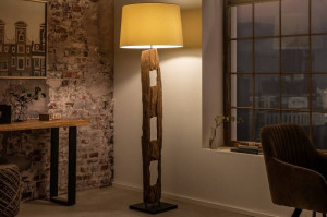 LAMPADAR , BARRACUDA 177CM, COD 41046, DIN LEMN SI BAZA DE METAL - Img 2